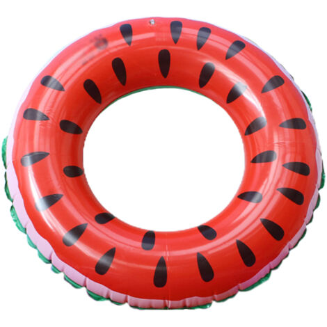 Bouée gonflable pour piscine, idéale pour les jeux d'eau en été. Anneau de natation avec valve double couche anti-fuite, tube flottant en PVC durable et sûr pour les fêtes à la piscine et à la plage. (1/5)