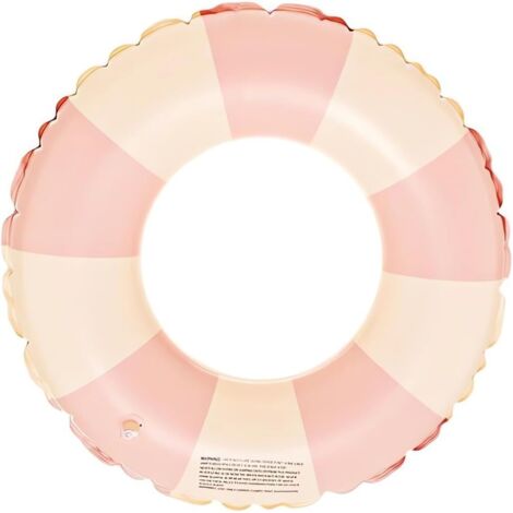 [KK] Bouée gonflable pour adultes, bouée de piscine, bouée gonflable rétro à rayures en PVC (1/5)