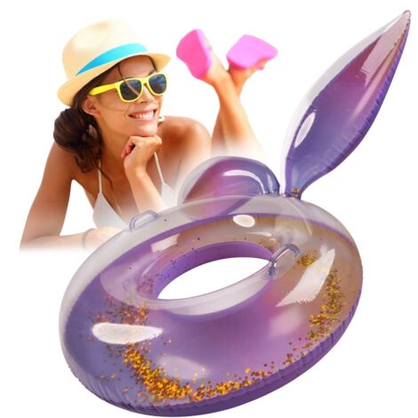 Bouée gonflable sirène à paillettes 94 cm avec poignée 7+ (1/5)