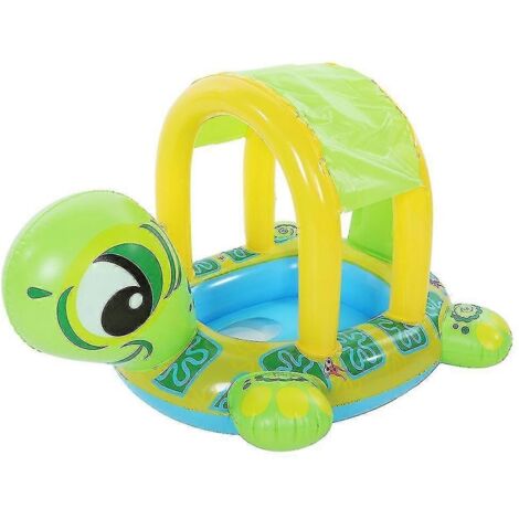 Tapis de natation gonflables pour bébés, animaux à chevaucher en forme de dessins animés, jouets et accessoires sécuritaires (1/4)