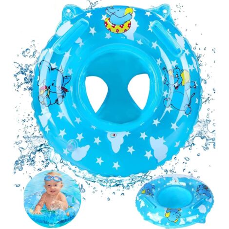 Bouée gonflable pour bébé - Bouée de natation réglable avec poignée de sécurité et siège flottant pour les enfants de 6 à 36 mois (1/5)