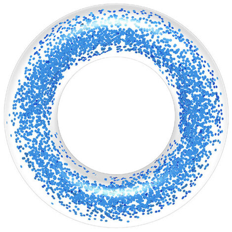 Bouée gonflable pour piscine, anneaux de flottaison transparents, paillettes pour la natation (1/2)