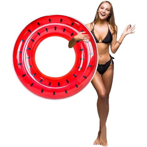 Bouée gonflable, matelas de piscine pour adultes, bouée tubulaire, jouet aquatique pour fête sur la plage (95 cm) (1/5)