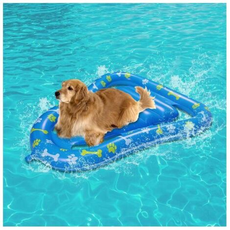 Lit gonflable flottant pour chien, coussin aquatique pour animal de compagnie errant, bouée pour chien, radeau pour chien , T-Audacity (1/5)