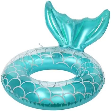 Bouée gonflable pour enfants, jouet de piscine décoré de fruits et de sirènes, jeux d'eau d'été (1/4)