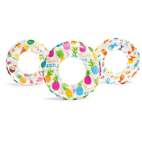 Bouée gonflable pour enfants, couleurs assorties, en PVC gonflable. (1/5)