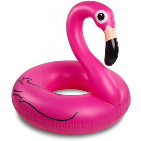 Bouée gonflable flamant rose, matelas de natation gonflable 116 cm, rose KLB (1/5)