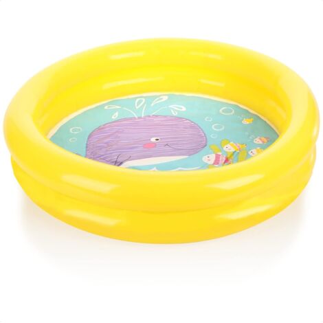 Piscine pour enfants - Piscine gonflable ronde pour enfants - Mini piscine à 2 anneaux pour balcon, terrasse et jardin - Piscine pour enfants (1/5)