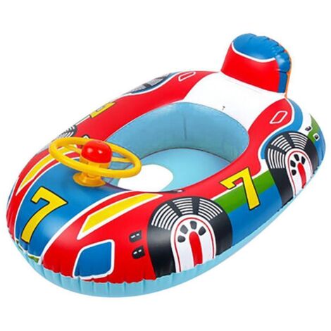 Volant gonflable flottant pour piscine pour enfants de 1 à 2 ans avec poignée, bouée bébé (1/5)