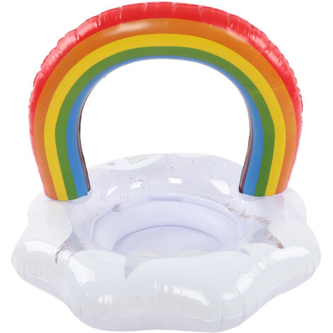 Bouée bébé arc-en-ciel gonflable pour enfants, siège de sécurité (1/5)