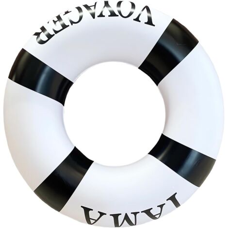 Bouée gonflable pour adultes, anneau de natation, flotteur gonflable résistant, idéal pour les vacances à la plage et les fêtes à la piscine (1/4)