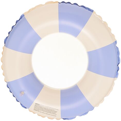 Bouée gonflable pour adultes, bouée de piscine avec anneau de natation, bouée gonflable vintage en PVC à rayures pour les vacances à la plage et les fêtes à la piscine (1/5)