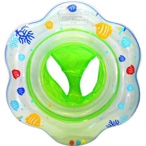 Bouée bébé gonflable double airbag, épaisse et sécurisée, verte (1/5)