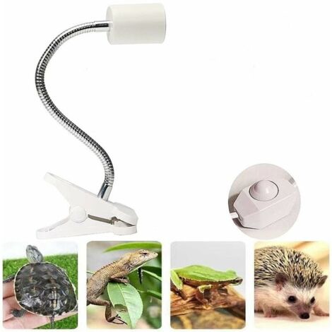 Lampe chauffante pour tortue avec support pour terrarium (ampoule non incluse) (1/5)