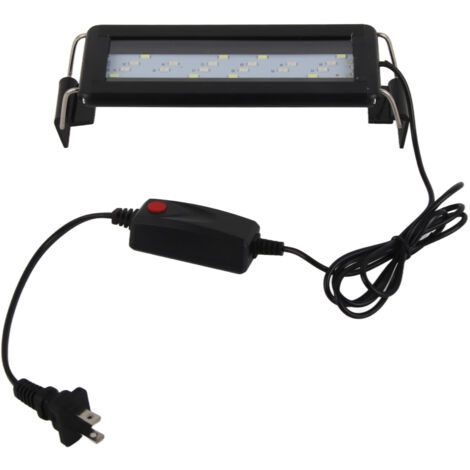 Éclairage LED pour aquarium à couleurs changeantes avec supports extensibles, noir, prise US 110 V (1/5)