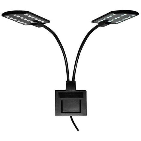 Lampe de croissance LED double tête ultra-puissante X7 pour aquarium, étanche, à clipser, L-Perfet (1/5)