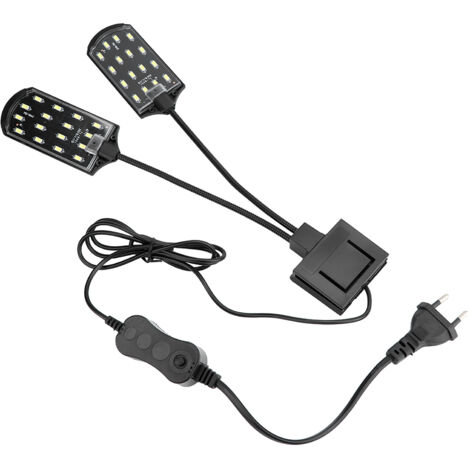 Lampe LED pour aquarium à double pince 10 W, haute luminosité, 220 V (1/5)