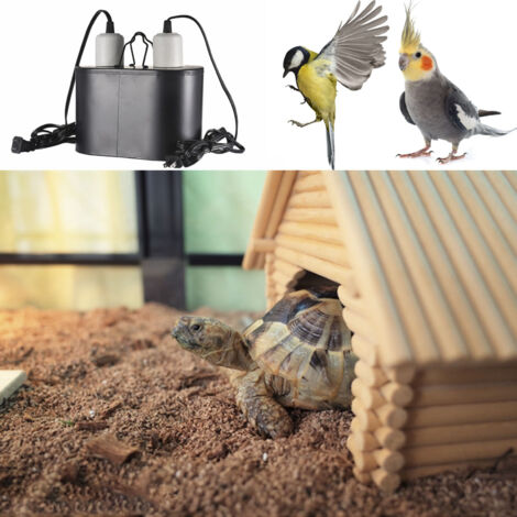 Lampe combinée à double dôme pour reptiles, ZQKLA (1/5)