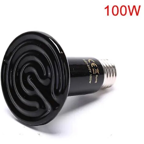 Lampe chauffante pour reptiles avec élément céramique infrarouge lointain (1/5)
