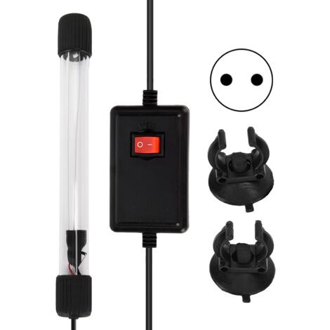 Lampe UV pour aquarium, stérilisation ultraviolette, élimination des algues, pour bassin à poissons, prise UE 220 V (1/5)