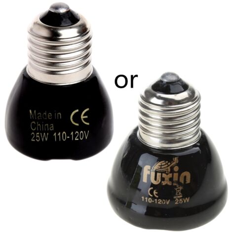 Lampe chauffante miniature pour reptiles, ampoule incandescente, émetteur de chaleur infrarouge en céramique, sans lumière, pour poulailler, lézards, agneaux et serpents, 25 W/50 W/75 W/100 W (1/5)