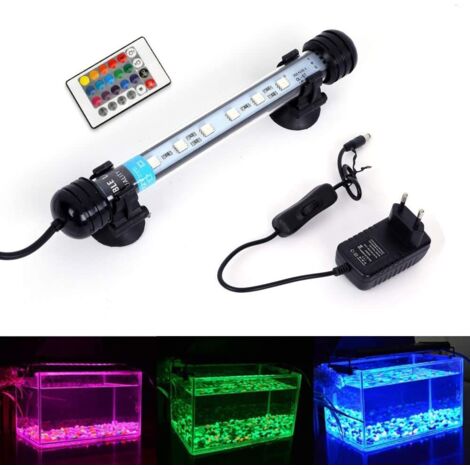Éclairage LED pour aquarium, éclairage LED étanche pour poisson-lion (18 cm, RGB) (1/5)