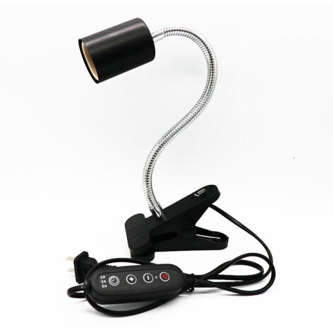 Lampe chauffante solaire pour reptiles avec interrupteur réglable (sans ampoule) (1/5)