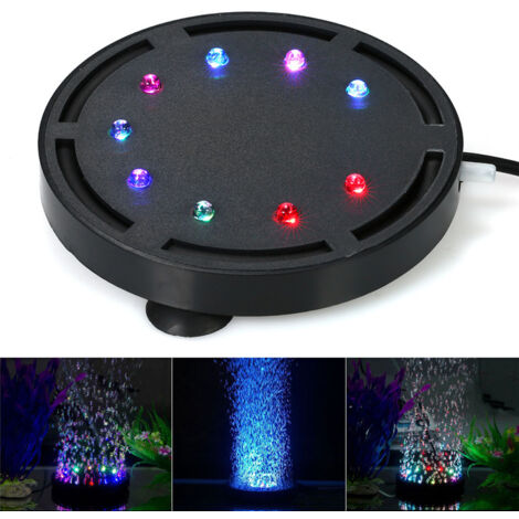 12 LED RGB multicolores pour aquarium, éclairage sous-marin à bulles (1/5)