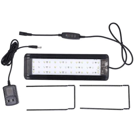 [RM]Éclairage LED étanche et à intensité variable pour aquarium, avec 2 supports et prise US 100-240 V (1/2)