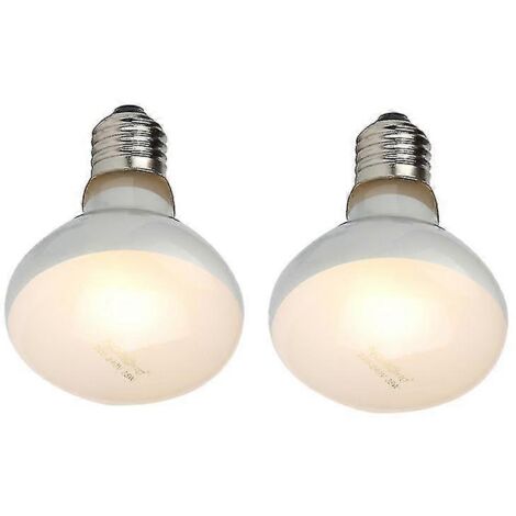 Lot de 2 ampoules chauffantes UVB/UVA pour reptiles, amphibiens et oiseaux (100 W) offrant une luminosité réaliste (idéales pour les reptiles, les amphibiens et les oiseaux). (1/4)