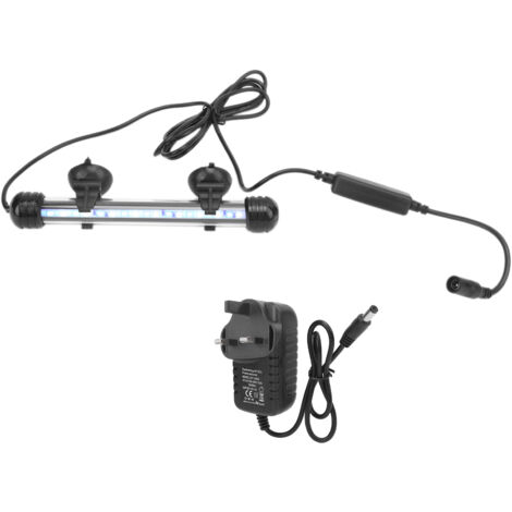 Éclairage d'aquarium étanche style aquarelle avec LED, 3 modes d'éclairage, intensité réglable, 100-240 V, prise britannique, 18 cm (1/5)