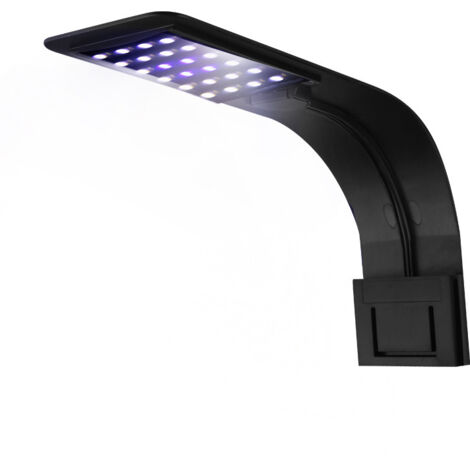 [KK] Éclairage d'aquarium LED blanc et bleu Nano Clip Light noir (1/5)
