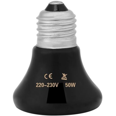 Lampe chauffante infrarouge en céramique pour reptiles (50 W) (1/5)