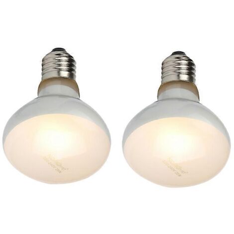 Lot de 2 ampoules chauffantes UVB/UVA pour reptiles, amphibiens et oiseaux, pour une chaleur vive et réaliste (100 W) (1/5)