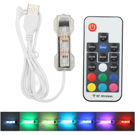 Éclairage LED pour aquarium avec télécommande, bloc hexagonal, ligne blanche, pour aquariums de petite et moyenne taille (1/5)