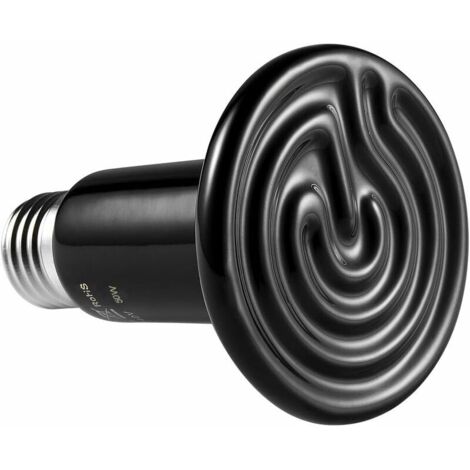 Lampe chauffante en céramique 100 W pour reptiles (tortues, lézards, serpents, araignées), culot E27, 220 V CA, KLB (1/5)