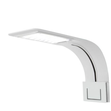 Lampe d'aquarium à pince, à conception écoénergétique et à rendu des couleurs proche de la lumière naturelle, idéale pour les aquariums marins. (1/5)