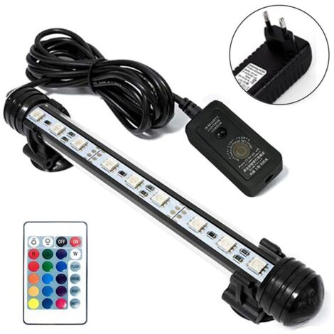 Éclairage LED pour aquarium, lampe submersible avec minuterie, 18 cm KLB (1/5)