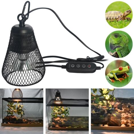 Lampe chauffante 50 W pour terrarium de reptiles, avec UVA et UVB à intensité variable, compatible avec KLB. (1/5)