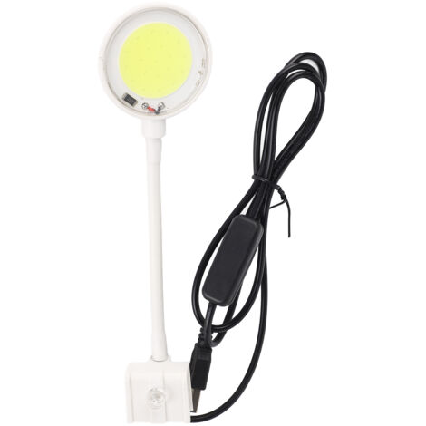 Mini lampe LED pour aquarium avec technologie COB alimentée par USB, haute luminosité, rotation à 360 degrés, fixation par pince, pour aquariums d'eau douce (1/5)