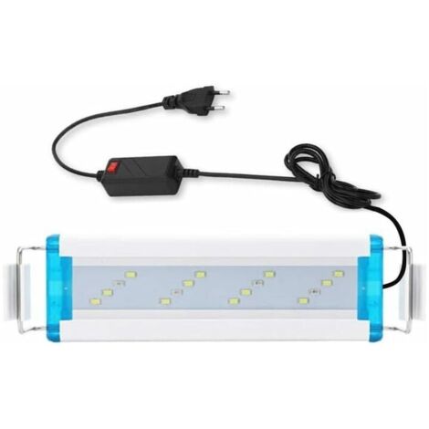 Éclairage LED pour aquarium, lampe LED pour aquarium, lampe LED ultra-mince de 18 à 58 cm pour l'éclairage (1/4)