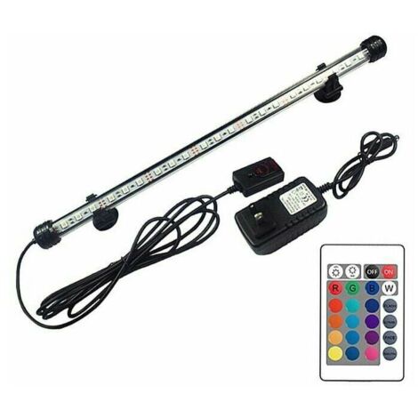 Lampe à bulles LED étanche pour aquarium (lampe à bulles de 39 cm avec télécommande) (1/5)