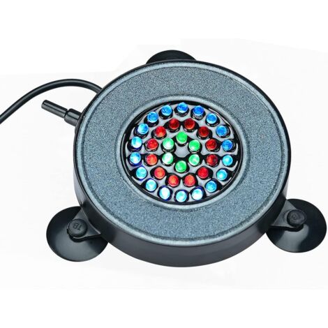Lampe à bulles submersible pour aquarium, lampe à bulles d'air à changement de couleur automatique, 36 LED décoratives C (1/5)