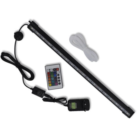 Lampe d'aquarium avec LED RGB et bulles 48 cm (1/5)