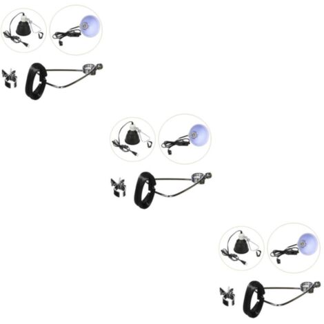Support de lampe chauffante pour reptiles en métal (1/2/3) (1/5)