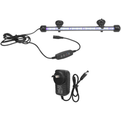 Éclairage LED étanche pour aquarium, 3 modes, intensité réglable, prise secteur 100-240 V, 28 cm (1/5)