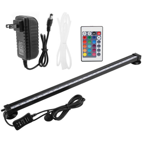 Kit d'éclairage LED subaquatique pour aquarium de 46 cm avec télécommande et prise américaine (1/5)