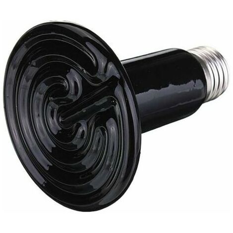 Lampe chauffante en céramique 150 W 220 V avec émetteur infrarouge pour reptiles et animaux de compagnie (noire) (1/5)