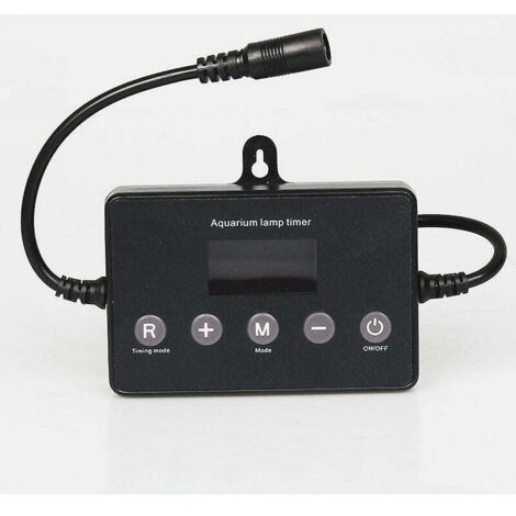 Variateur d'intensité pour éclairage LED d'aquarium, compatible avec tous les éclairages (12-24 V), modulation de luminosité et de durée, effet lever de soleil, minuterie intelligente.
