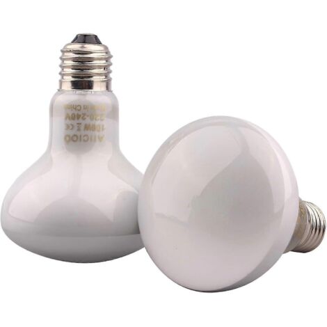 Ampoule infrarouge - Lampe chauffante rouge pour reptiles et amphibiens, 100 W, blancheCJY (1/5)